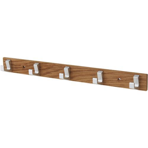 Wieszak na ręczniki Gardelux, montowany do ściany - Wieszak na ręczniki montowany do ściany Gardelux, 5 haczyków, długość 36 cm