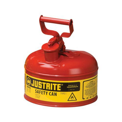 Pojemniki ochronne na materiały łatwopalne Justrite - Pojemnik ochronny na materiały łatwopalne Justrite, czerwony, 9,5 l