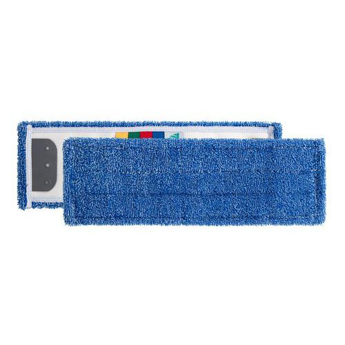 Mopy płaskie z mikrofibry TTS, 40 cm, 5 szt. - Mop płaski z mikrofibry TTS, 40 cm, 5 szt., niebieski