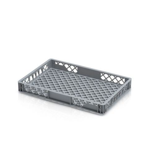 Plastikowe skrzynki Euro PP, perforowane - Plastikowa skrzynka Euro PP, perforowana, 60 x 40 x 7,5 cm