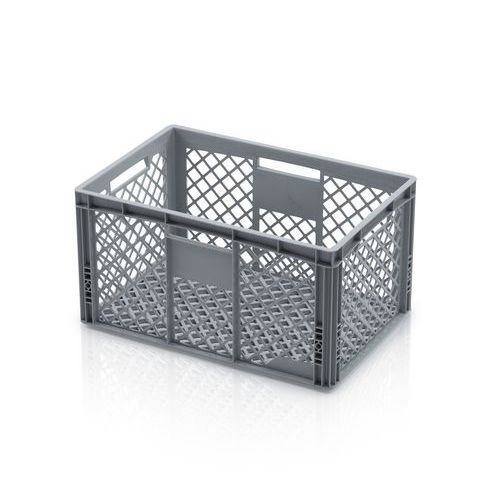 Plastikowe skrzynki Euro PP, perforowane - Plastikowa skrzynka Euro PP, perforowana, 60 x 40 x 32 cm