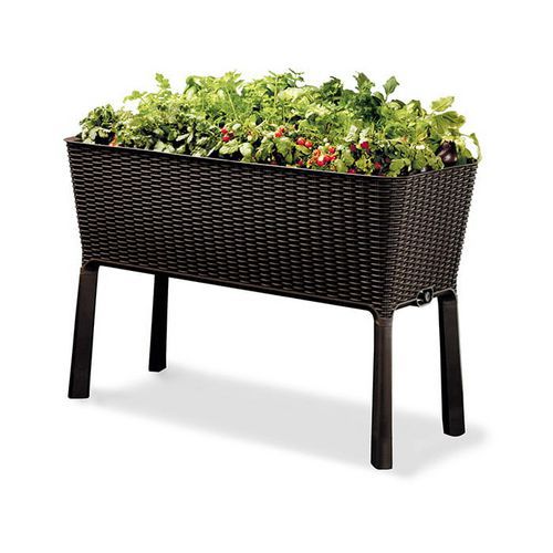 Donice ogrodowe Easy Grow, pojemność 120 l - Donica ogrodowa Easy Grow, pojemność 120 l, brązowa