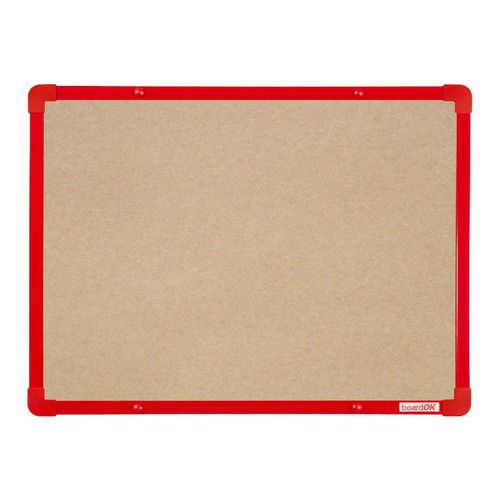 Tablice tekstylne boardOK, 60 x 45 cm - Tablica tekstylna boardOK, 60 x 45 cm, czerwona