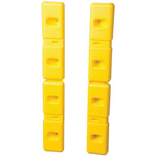 Plastikowe ochraniacze ścienne, żółte - Plastikowe ochraniacze ścienne, żółte, 15,3 x 106,7 cm