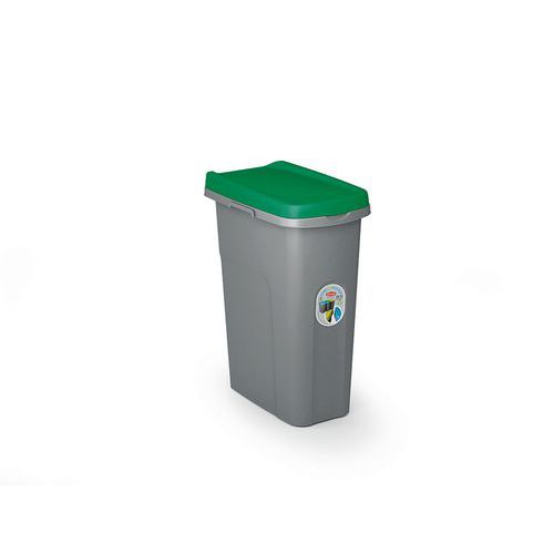 Plastikowe kosze HOME ECOSYS na śmieci, do segregacji odpadów, pojemność 25 l - Plastikowy kosz na śmieci HOME ECOSYS na odpady segregowane, pojemność