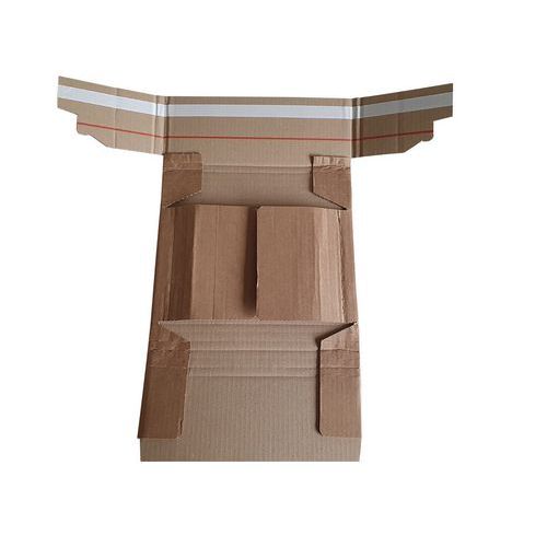 Pojemniki transportowe Superpac, wzmocnione, z taśmą klejącą - Pojemnik transportowy Superpac, wzmocniony, z taśmą klejącą, 430 x 310 x 80 mm