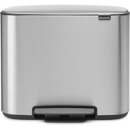 Kosz na śmieci z pedałem BO 11 + 23 l, Brabantia - Kosz na śmieci z pedałem BO 11 + 23 l matowa stal nierdzewna