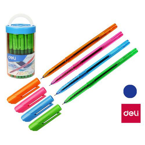 Długopisy jednorazowe DELI ARROW vivid, 50 szt. Długopisy jednorazowe DELI ARROW vivid, 50 szt.