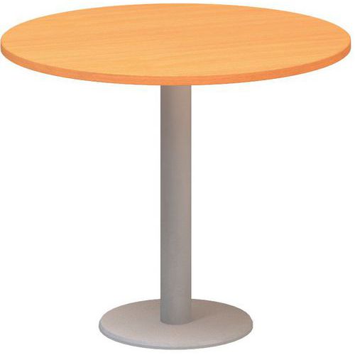 Stoły konferencyjne okrągłe Alfa 400, 90 x 74,2 cm - Stół konferencyjny okrągły Alfa 400, 90 x 74,2 cm, kolor buk Bavaria