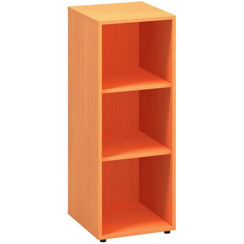 Szafy średnie wąskie Alfa 500, 106,3 x 40 x 45 cm, otwarte - Szafa średnia wąska Alfa 500, 106,3 x 40 x 45 cm, otwarta, kolor buk Bavaria