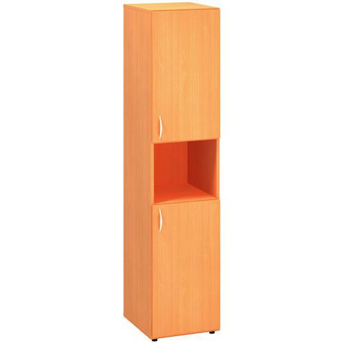 Szafki wysokie wąskie Alfa 500, 178 x 40 x 47 cm, z wnęką i drzwiczkami – wersja prawa - Szafka wysoka wąska Alfa 500, 178 x 40 x 47 cm, z wnęką i drz