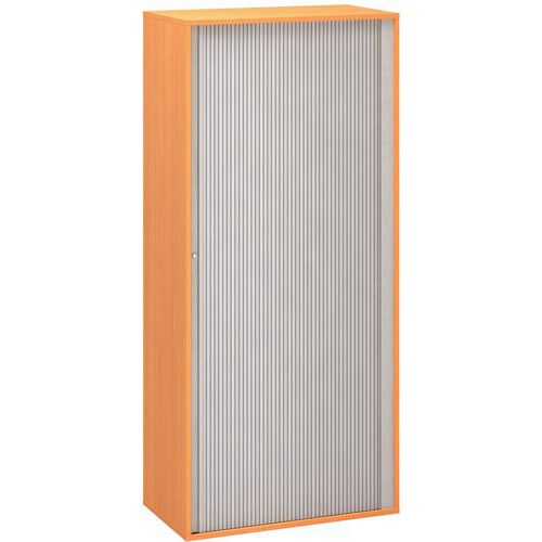Szafki wysokie szerokie Alfa 500, 178 x 80 x 45 cm, z żaluzjami - Szafka wysoka szeroka Alfa 500, 178 x 80 x 45 cm, z żaluzjami, dekor buk Bavaria