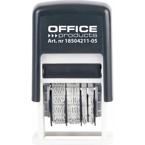 Datownik samotuszujący OFFICE PRODUCTS, z tuszem, ISO, czarny Datownik samotuszujący OFFICE PRODUCTS, z tuszem, ISO, czarny