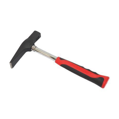 TOPTRADE młotek murarski, z metalowym trzonkiem, bez wyci??gacza - TOPTRADE młotek murarski, z metalowym trzonkiem, bez wyciągacza, 700 g
