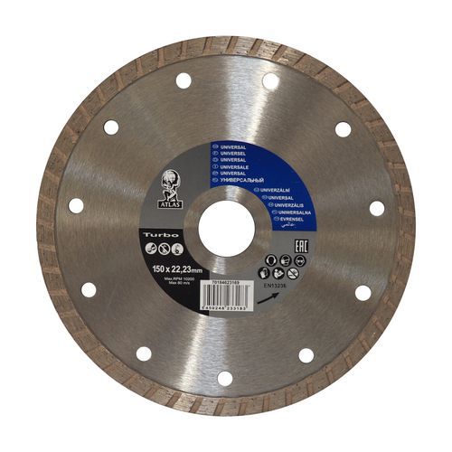 Tarcza diamentowa, Atlas Turbo - TOPTRADE tarcza diamentowa, Atlas Turbo, 230 x 22,23 x 3,2 mm