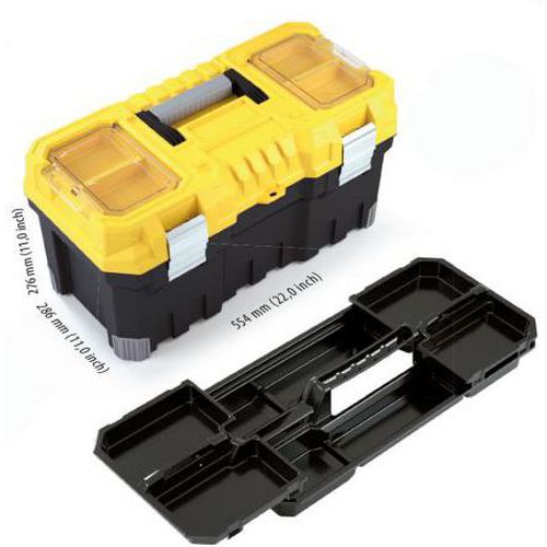 Pojemnik plastikowy, na narzędzia, Titan PLUS - Pojemnik plastikowy, na narzędzia, Titan PLUS, 554 x 286 x 276 mm