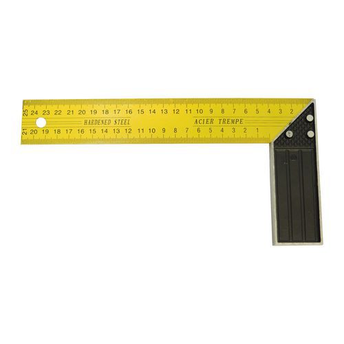 TOPTRADE kątownik ciesielski, ze stopką, elastyczny - TOPTRADE kątownik ciesielski, ze stopką, elastyczny, 250 mm