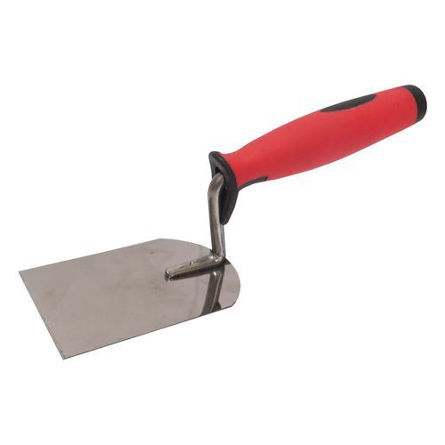 TOPTRADE kielnia ze stali nierdzewnej, sztukatorska, łopatka - TOPTRADE kielnia ze stali nierdzewnej, sztukatorska, łopatka, 100 x 60 mm