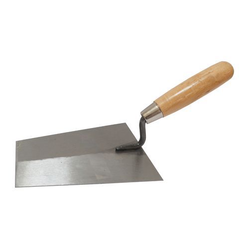 TOPTRADE kielnia murarska, czarna, standard - TOPTRADE kielnia murarska, czarna, standard, 160 x 130 mm