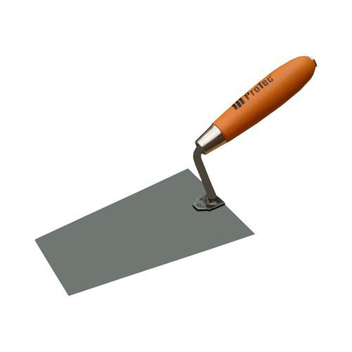 ProTec kielnia, murarska, stalowa, czarna - ProTec kielnia, murarska, stalowa, czarna, 160 x 130 mm