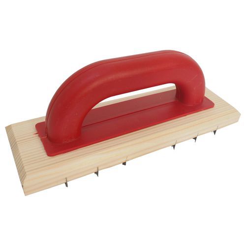 TOPTRADE skrobak duży, drewniany, do ytong, profesjonalny - TOPTRADE skrobak mały, drewniany, do ytong, profesjonalny, 260 x 85 mm