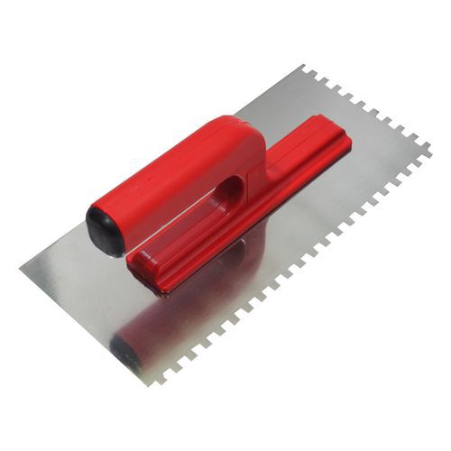 Pace ze stali nierdzewnej TOPTRADE, z otwartą rączką, 270 x 130 mm - Paca ze stali nierdzewnej TOPTRADE, z otwartą rączką, 270 x 130 mm, ząb 8 mm
