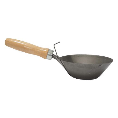 TOPTRADE czerpak z trzonkiem, stalowy - TOPTRADE czerpak z trzonkiem, stalowy, średnica 210 mm