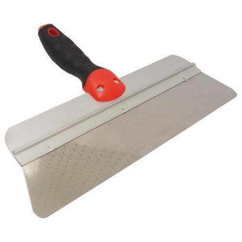 TOPTRADE, szpachla ze stali nierdzewnej, zaokrąglone rogi - TOPTRADE, szpachla ze stali nierdzewnej, zaokrąglone rogi, 350 mm