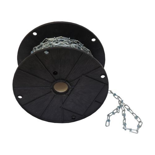 TOPTRADE łańcuch węzłowy, ocynkowany, na szpuli, 30 m - TOPTRADE łańcuch węzłowy, ocynkowany, na szpuli, 1,4 mm x 30 m