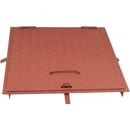 TOPTRADE pokrywa na szyb, stalowa, rama - TOPTRADE pokrywa na szyb, stalowa, rama 500 x 500 mm