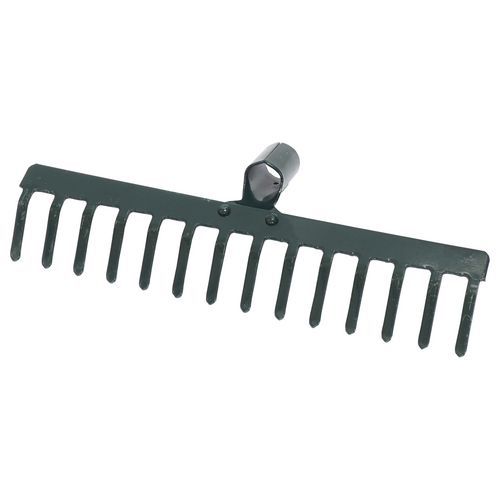 TOPTRADE grabie metalowe, standard - TOPTRADE grabie metalowe, standard, 16 zębów