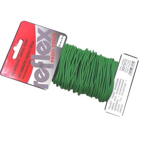 REFLEX drut ogrodniczy, wiązałkowy, powlekany tworzywem sztucznym, 10 m - REFLEX drut ogrodniczy, wiązałkowy, powlekany tworzywem sztucznym, 2,5 mm x 