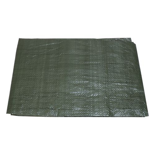 TOPTRADE plandeka ochronna, zielona, z metalowymi oczkami, standard - TOPTRADE plandeka ochronna, zielona, z metalowymi oczkami, 3 x 4 m, standard