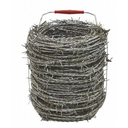 TOPTRADE drut kolczasty, ocynkowany, średnica 1,7 mm - TOPTRADE drut kolczasty, ocynkowany, średnica 1,7 mm / 100 m