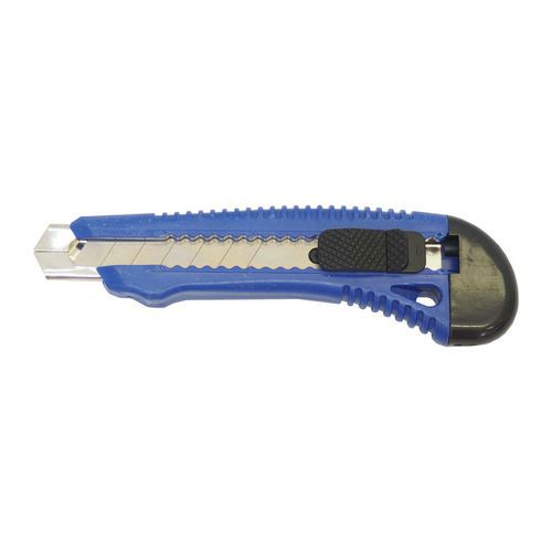 TOPTRADE nóż segmentowy, plastikowy, z metalowym wzmocnieniem, 18 mm