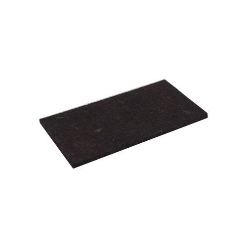 TOPTRADE blat wymienny, filc brązowy, 250 x 130 x 10 mm, profesjonalny