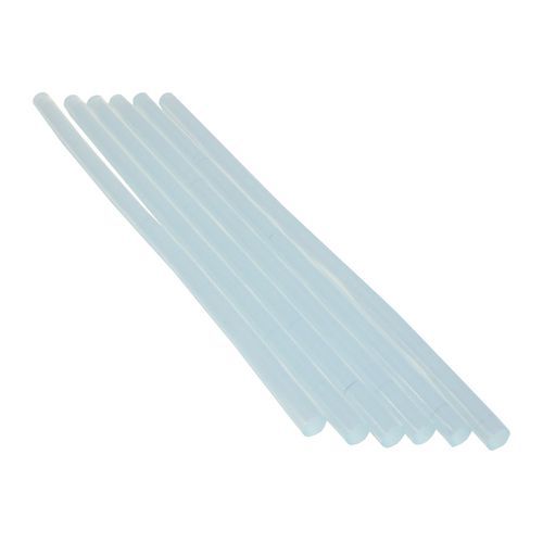 TOPTRADE klej termotopliwy, przezroczysty, średnica 7,5 mm x 300 mm / 1 kg