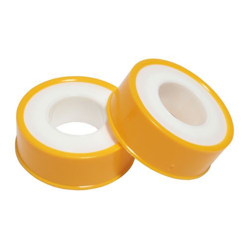 TOPTRADE, taśma teflonowa, na plastikowej szpuli, opakowanie 2 szt., 0,075 x 12 mm / 10 m