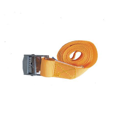 TOPTRADE taśma mocująca, z klamrą, do 250 kg, 25 mm x 1,8 m