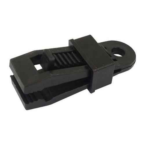 TOPTRADE uchwyt plandeki z oczkiem, klips, 25 x 85 mm, zestaw 4 szt.