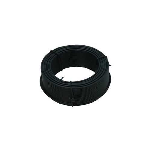 TOPTRADE drut wiązałkowy, powlekany tworzywem sztucznym, zielony, średnica 1,8 mm / 50 m