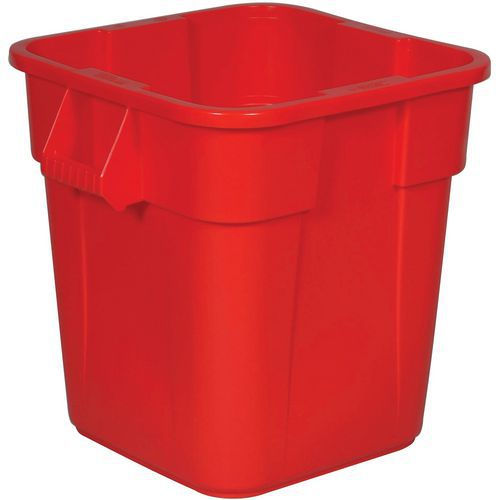 Plastikowy kontener Rubbermaid Square, pojemność 106 l - Plastikowy kontener Rubbermaid Square, pojemność 106 l, czerwony