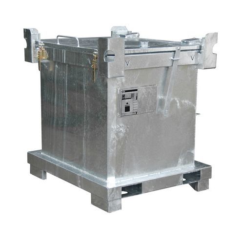 Specjalne metalowe kontenery SAP na odpady - Specjalny metalowy kontenery SAP na odpady, 640 l