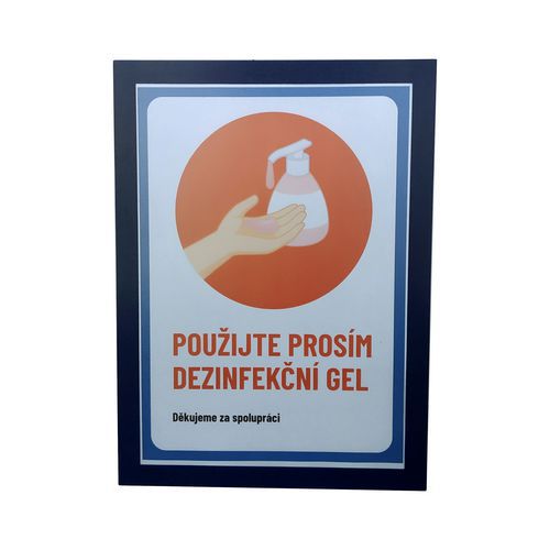 Ramka informacyjna Pocket A4, magnetyczna - Ramka informacyjna Pocket A4, magnetyczna, niebieska