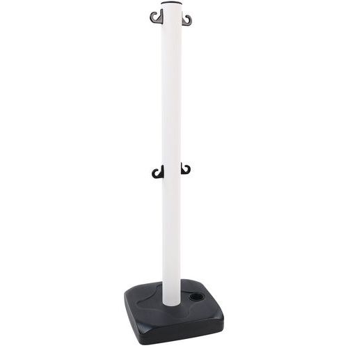 Plastikowe słupki odgradzające Manutan Expert, wysokość 90 cm - Plastikowy słupek odgradzający Manutan Expert, wysokość 90 cm, biały