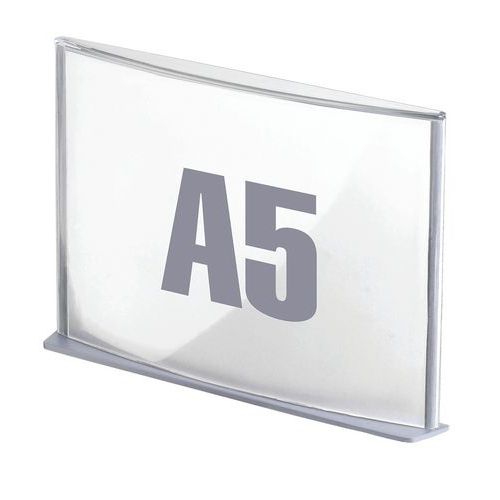 Tablice informacyjne Cinatur Paperflow, A5 - Stolik informacyjny na drzwiach Cinatur Paperflow, A5, szary