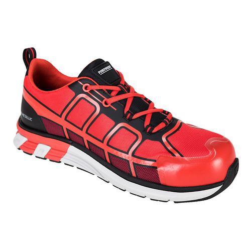 Buty bezpieczne sportowe OlymFlex Barcelona SBP AE, czerwony/czarny