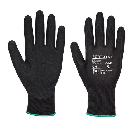 Rękawica Dermi-Grip NPR15 Nitryl piaskowy, czarny - Rękawica Dermi-Grip NPR15 Nitryl piaskowy, czarny, rozm. XS