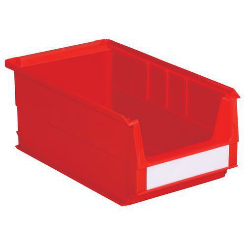 Plastikowy pojemnik bez przegród 14,5 x 21 x 35 cm - Plastikowy pojemnik bez przegród 14,5 x 21 x 35 cm, czerwony