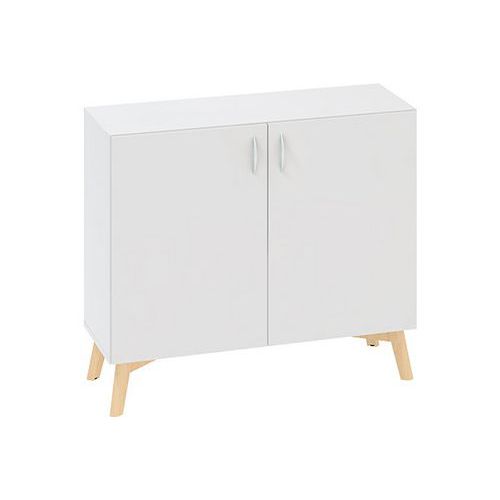 Niskie szafki Alfa Root z drzwiczkami, 1 półka, 100 x 470 x 88,7 cm - Niska szafka Alfa Root z drzwiczkami, 1 półka, 100 x 47 x 88,7 cm, biała